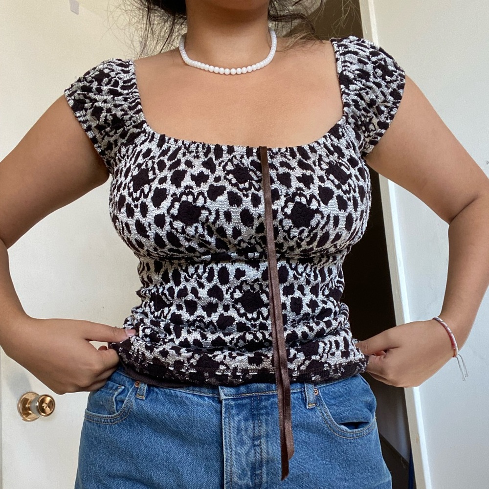 suzy milkmaid babydoll top